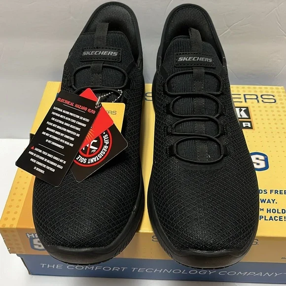 NWT Skechers Work Slip-in Shoes Men’s 10.5 - Picture 2 of 7